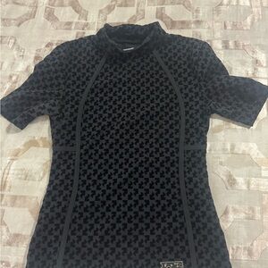 Authentic Off-white semi velvet top